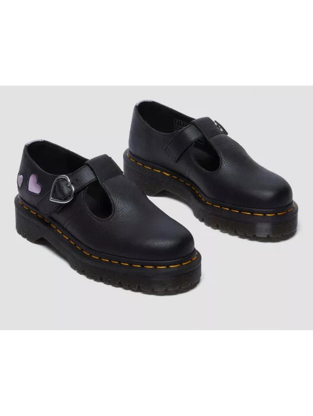 Dr. Martens Women's Polley Heart Virgina Mary Jane Shoes sz 9 NWOT